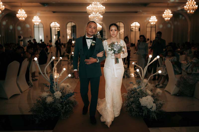 ไอเดียตกแต่งหน้างานแต่งงาน สไตล์ Luxury สง่างาม นนทบุรี The Sara Place